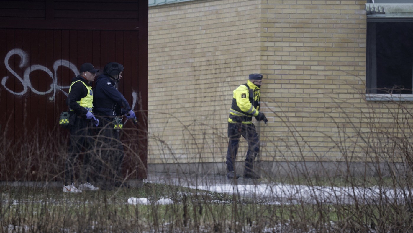 Sweden mass shooting leaves at least 11 dead at an adult education center : NPR