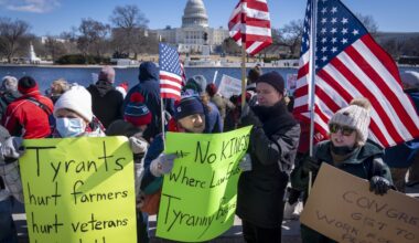 'No kings on Presidents Day' rings out from protests against Trump and Musk