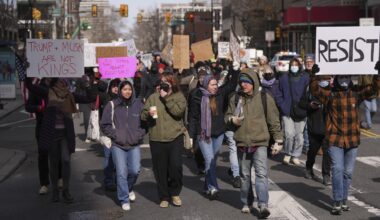 Thousands protest Trump administration policies in cities across the US