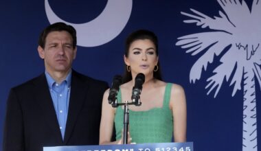 Ron DeSantis talks up his wife as next Florida governor, swipes Trump pick