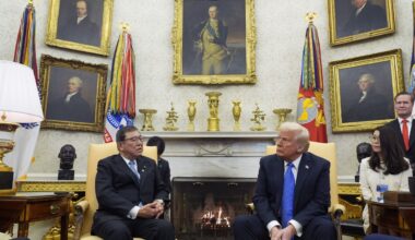 Trump tells Ishiba at the White House that he wants to slash the US trade deficit with Japan