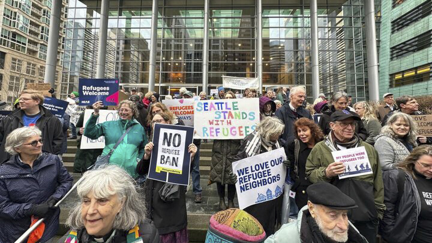 A federal judge in Seattle blocks Trump’s effort to halt the refugee admissions system