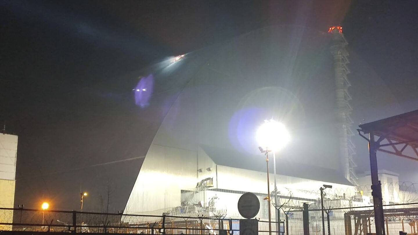 A drone damaged the outer shell of Ukraine's Chernobyl nuclear plant. Radiation levels are normal