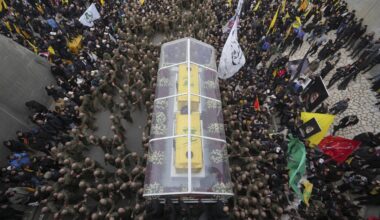 Nasrallah: Thousands attend the funeral of Hezbollah leader