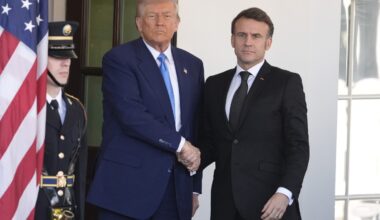 Trump meets with Macron as uncertainty grows about US ties to Europe and Ukraine
