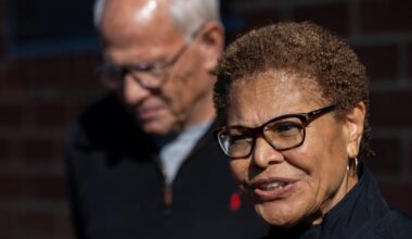 Column: Bass fires the L.A. fire chief, but her own smoldering political crisis is far from over