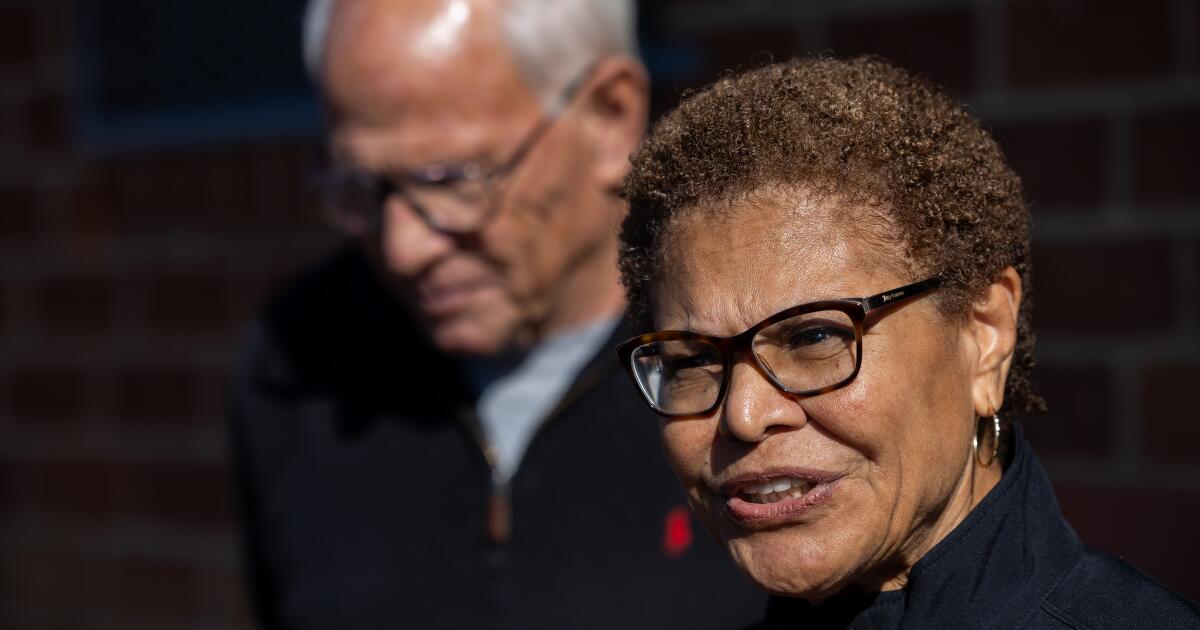Column: Bass fires the L.A. fire chief, but her own smoldering political crisis is far from over