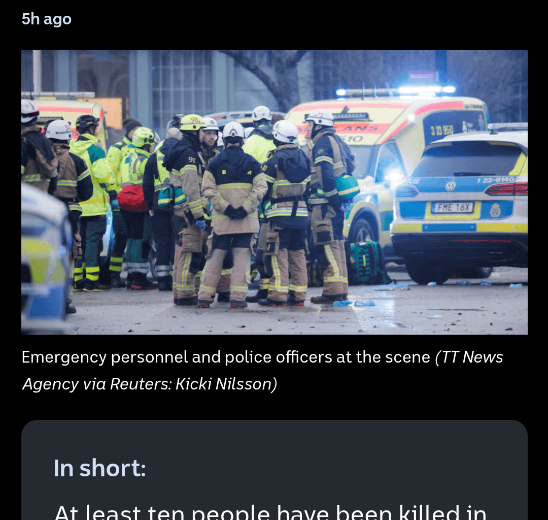 Sweden u ok mate??