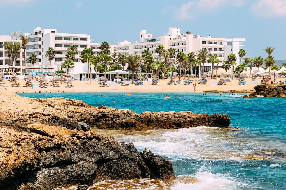 Views of the beach in Cyprus