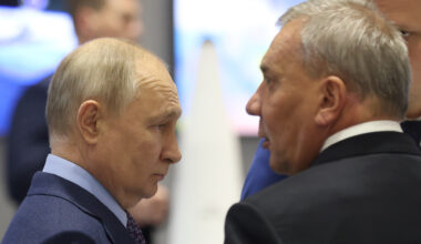 Vladimir Putin and Yuri Borisov