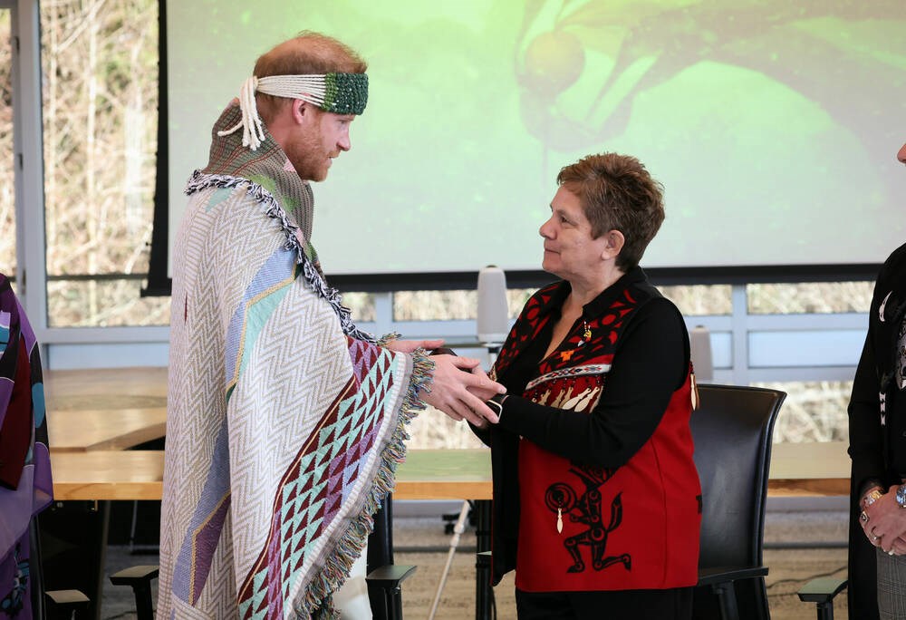 Prince Harry gifted sacred blanket during meaningful Tsleil-Waututh Nation visit