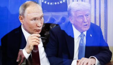 Der russische Präsident Wladimir Putin (l.) und US-Präsident Donald Trump in einer Fotomontage