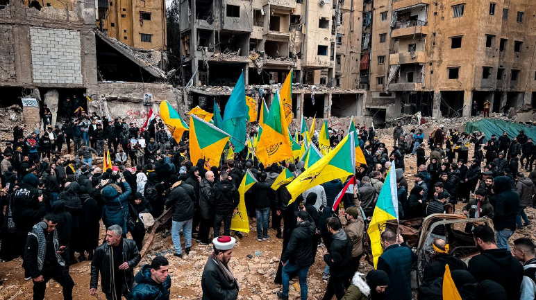 Kata’ib Hezbollah operatives at the site (Saberin News Telegram channel, February 22, 2025)