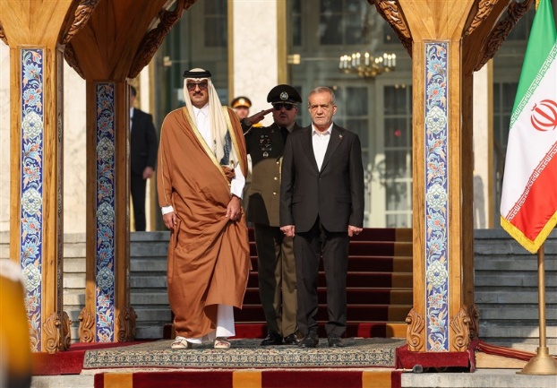 The Iranian president meets with the emir of Qatar (Tasnim, February 19, 2025)