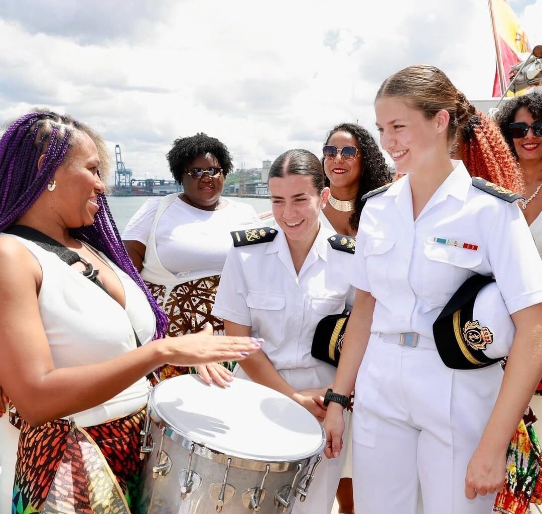 Princess Leonor makes land for the first time in weeks as naval training takes her to Brazil