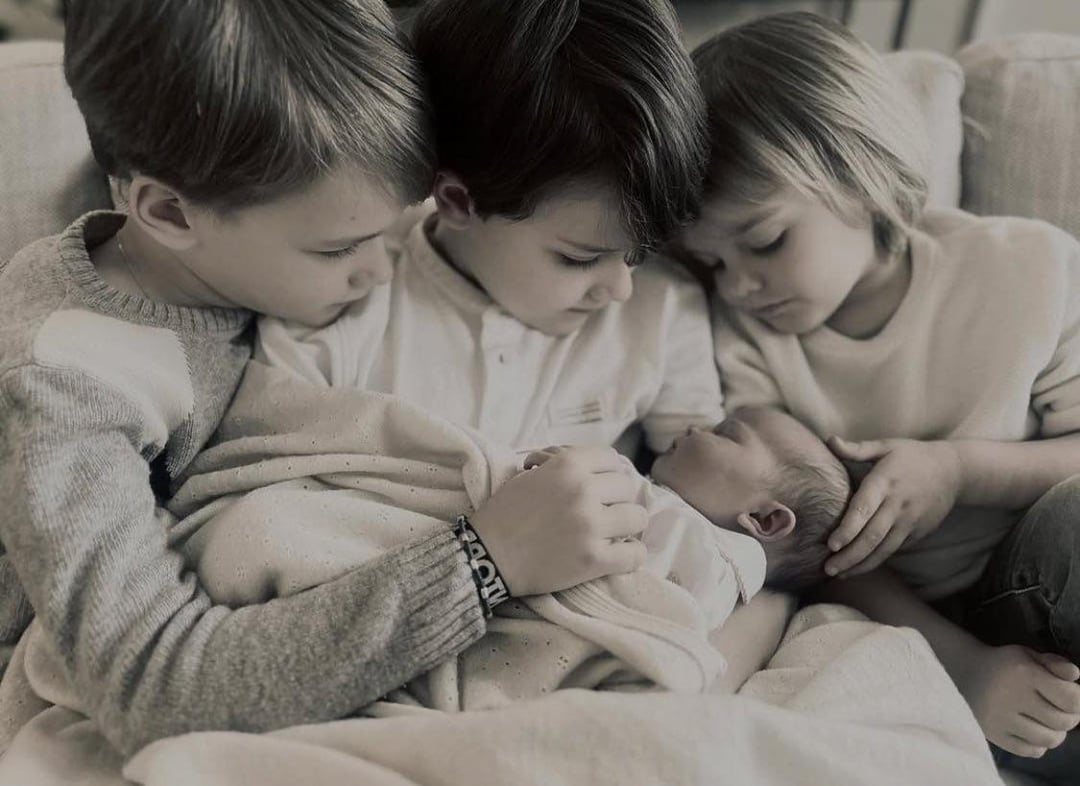 Princess Ines with her brothers