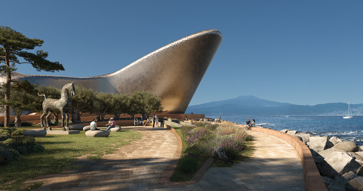 zaha hadid architects breaks ground on centre for mediterranean culture in calabria, italy
