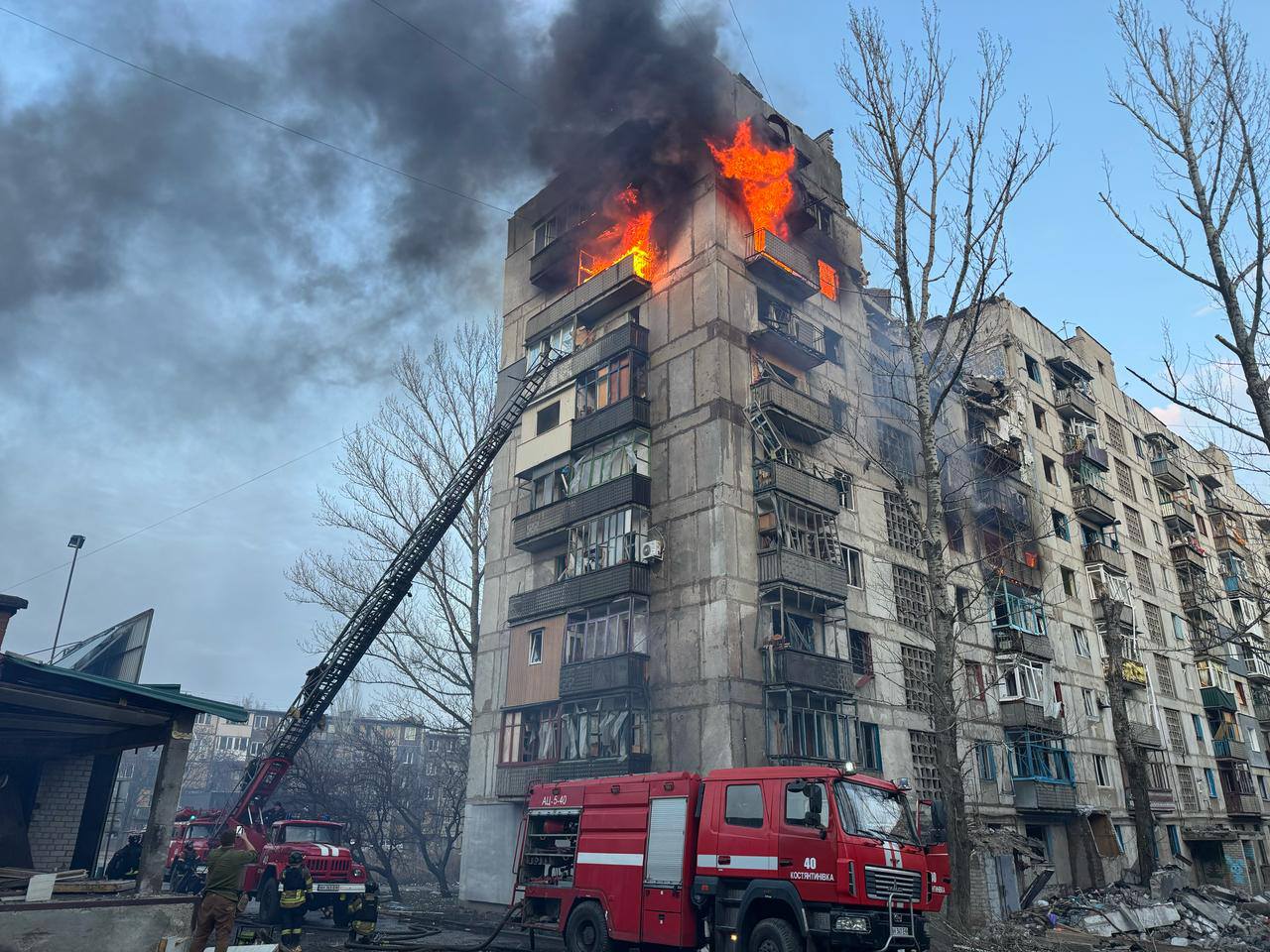 Strikes caused blazes in Pokrovsk in the Donetsk region