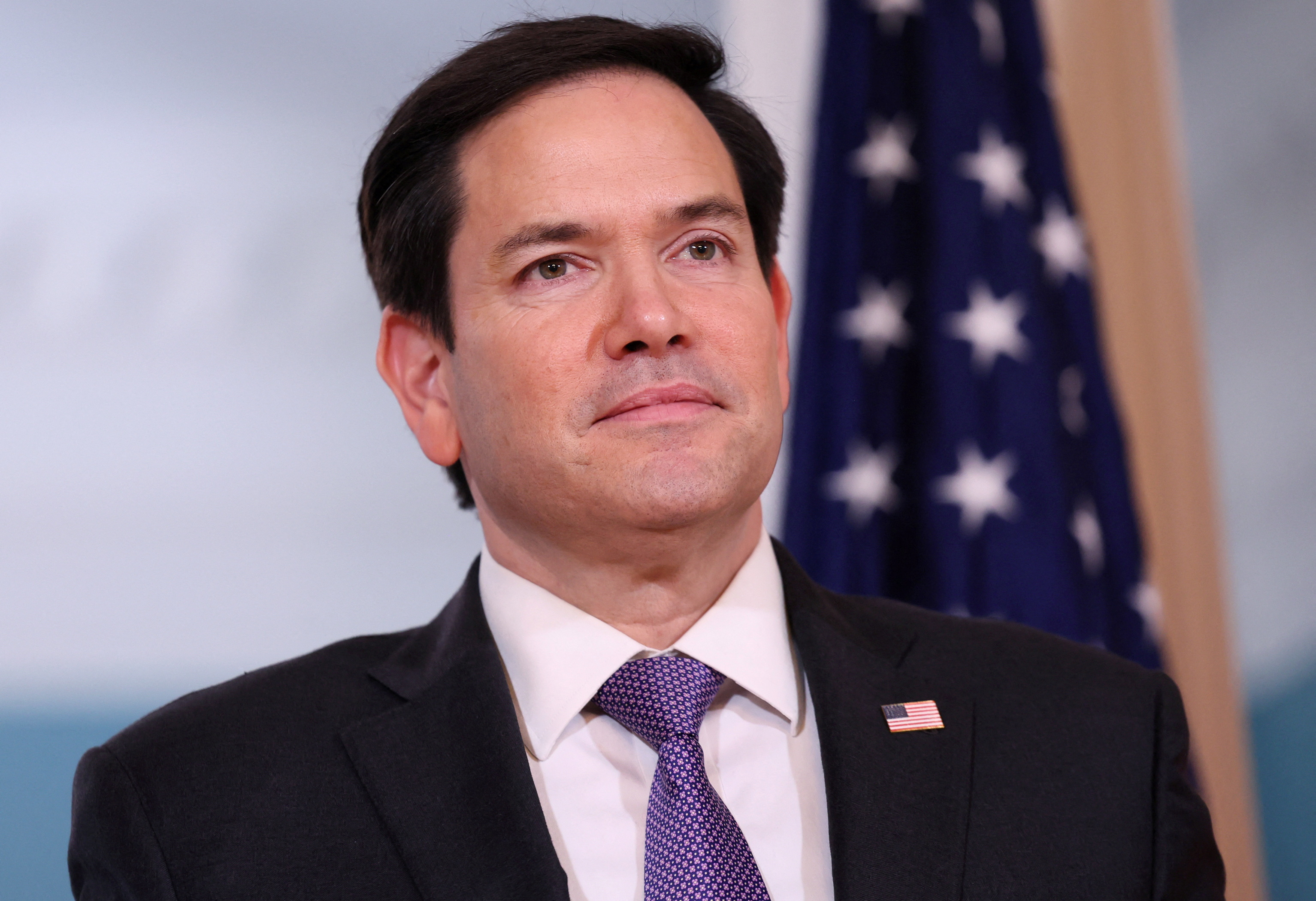 Secretary of State Marco Rubio with Turkish Foreign Minister Hakan Fidan.