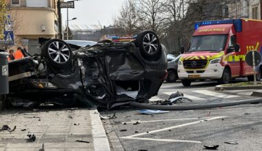 RTL Infos - Luxembourg-ville: Six blessés dans un violent accident au Limpertsberg