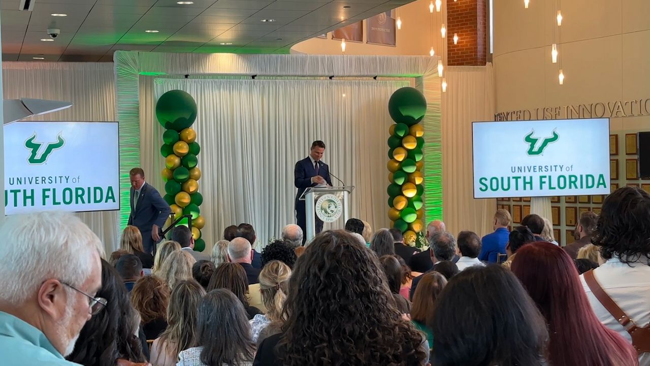 The University of South Florida has announced the Bellini College of Artificial Intelligence, Cybersecurity and Computing. (Spectrum Bay News 9/Calvin Lewis)