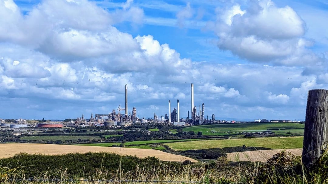 Even industrial sites can be beautiful? Refinery at Milford Haven.