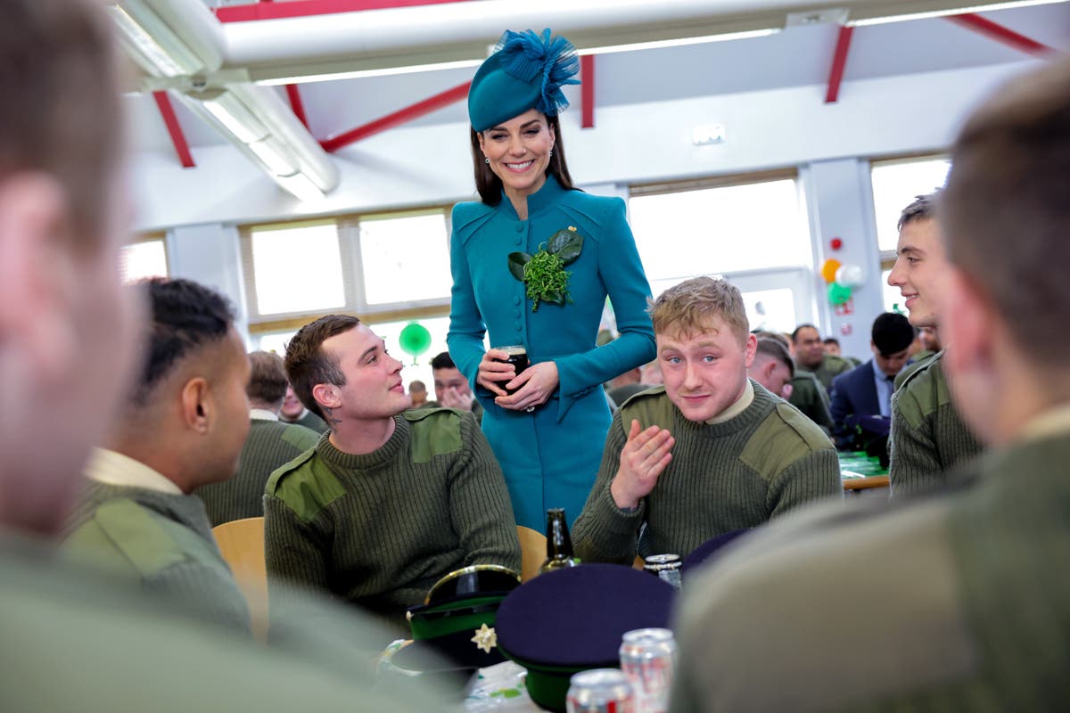 Princess of Wales to make solo St Patrick’s Day visit to Irish Guards