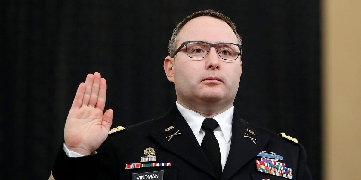 'We had found the smoking gun'. Alexander Vindman, star player in Trump’s first impeachment, tells SpyTalk how he found politically explosive evidence in Ukraine and Washington