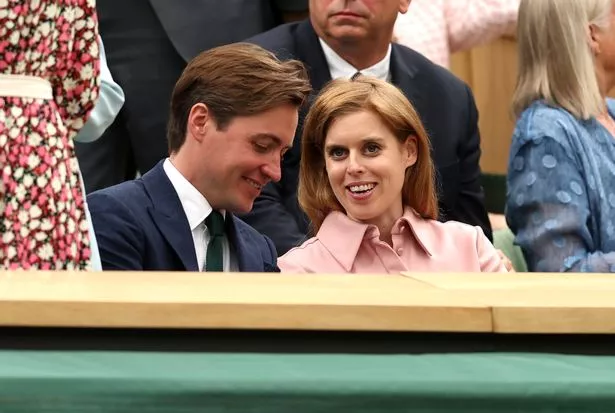 Princess Beatrice and husband Edoardo Mapelli Mozzi watching Wimbledon together