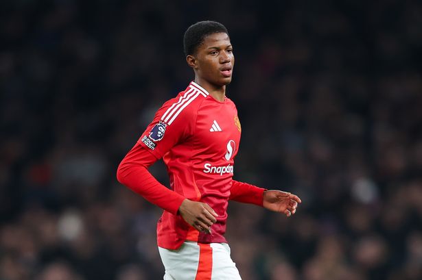 Chido Obi in action for Manchester United.