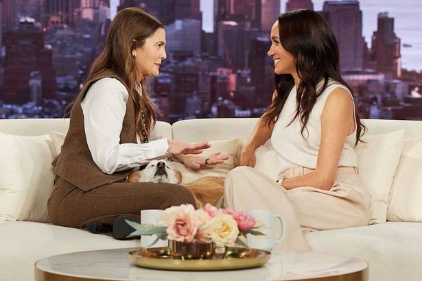Meghan appeared on the Drew Barrymore Show today