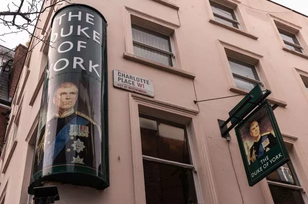 The hanging portrait was taken with the last landlady