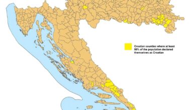 I made a few maps about the nationalities and religions in Croatia, according to the population census from 2021. Source: dzs.gov.hr