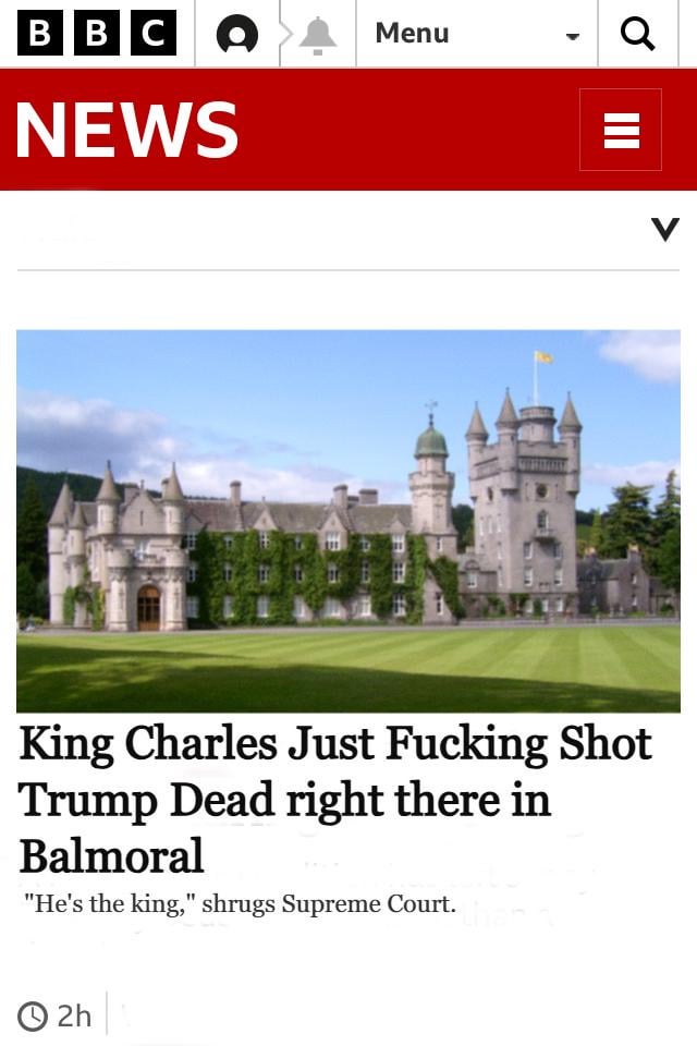 Charles could do the most based thing in a Trump state visit