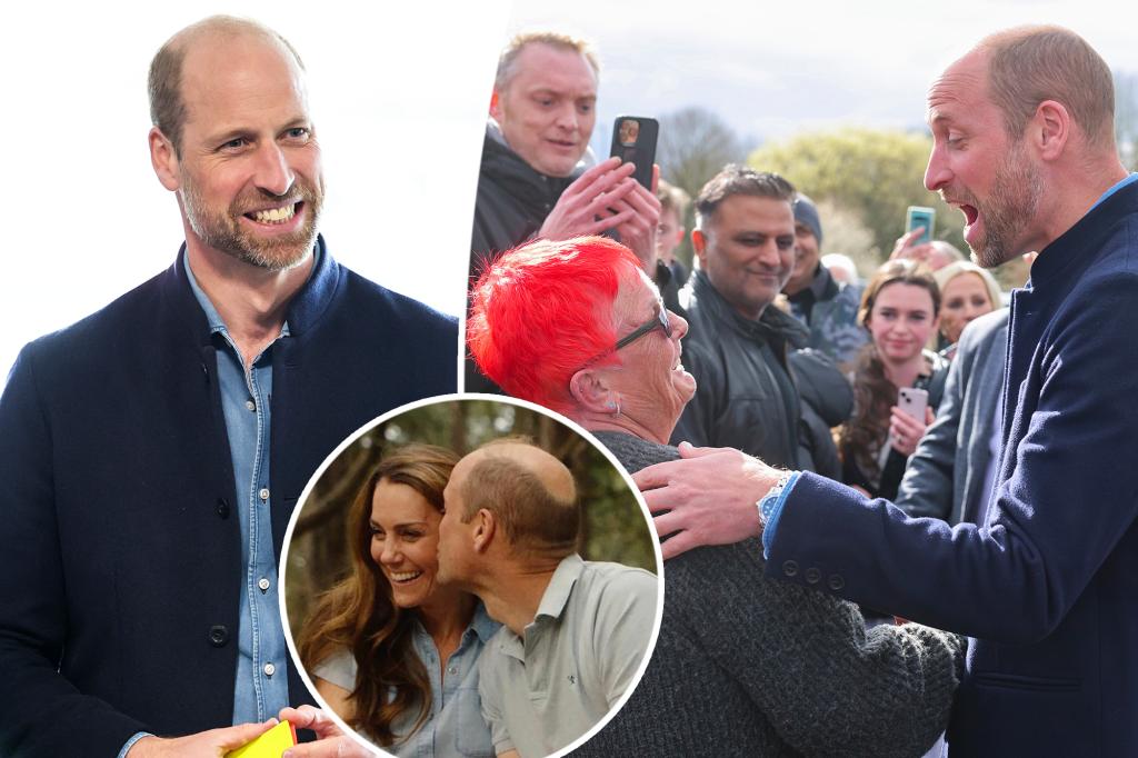 Prince William makes self-deprecating joke about going bald