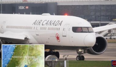 Air Canada apologizes for replacing Israel with the name 'Palestinian territories' on its planes' maps