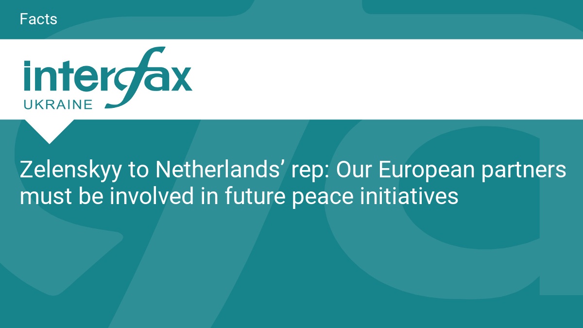 Our European partners must be involved in future peace initiatives