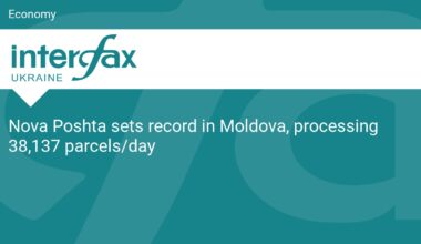 Nova Poshta sets record in Moldova, processing 38,137 parcels/day