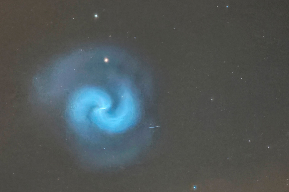 Ufo-Alarm über Luxemburg? Raketentreibstoff zauberte Spiralwirbel in den Abendhimmel