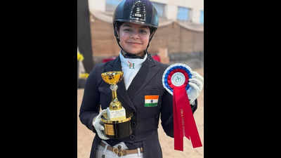 MP girl Sudipti bags dual medals at Int'l equestrian meet in Slovakia