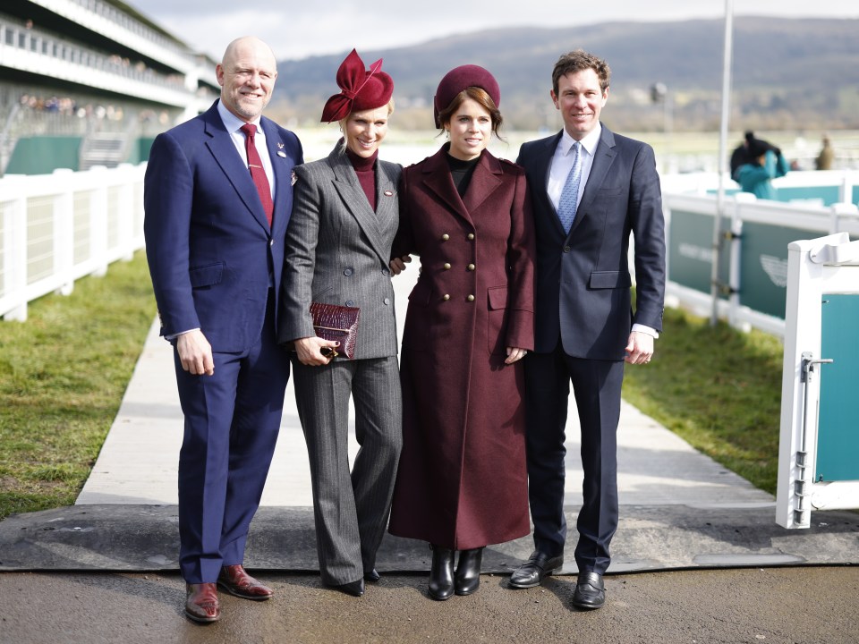 Four people at the Cheltenham Festival.