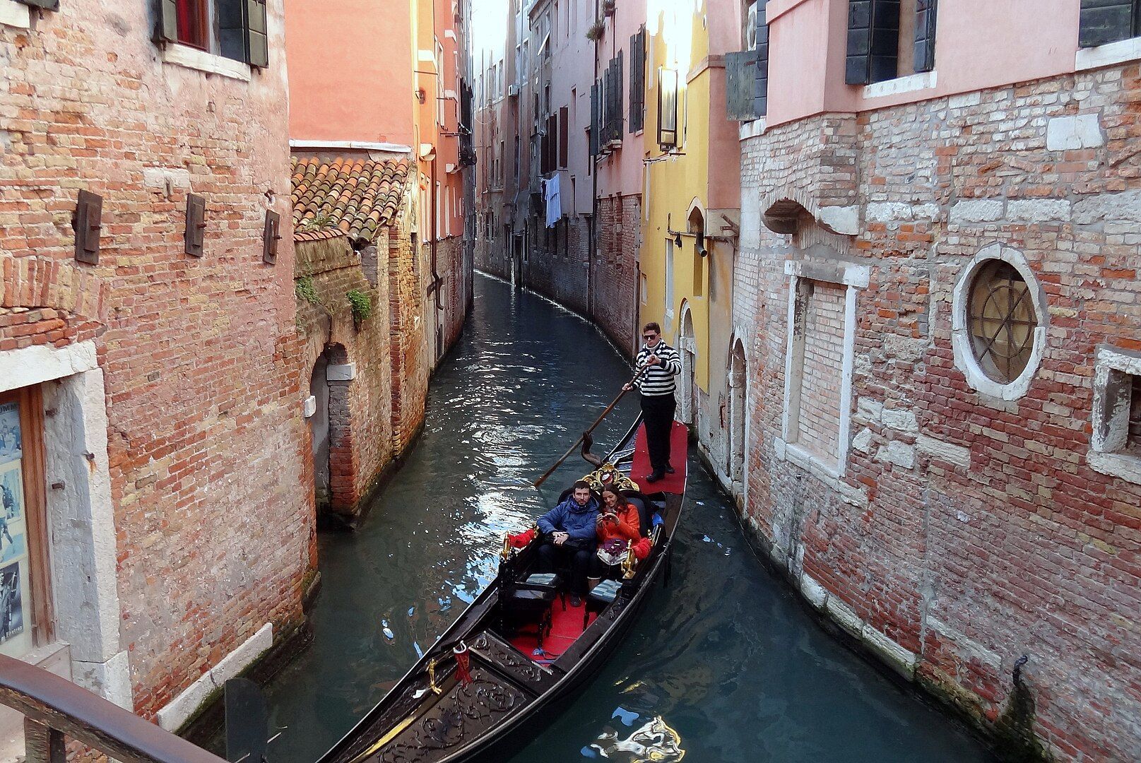 Gondola ride in Venice