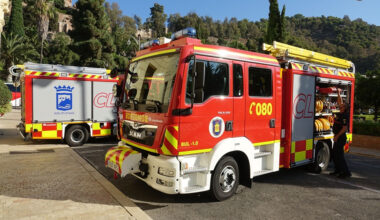 Varias personas afectadas tras un incendio de vivienda en Málaga capital