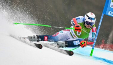 A silky smooth second run from Henrik Kristoffersen delivers the Norwegian his first giant slalom of the season (Jure Makovec)