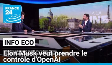 Elon Musk veut prendre le contrôle d'OpenAI pour près de 100 milliards de dollars • FRANCE 24