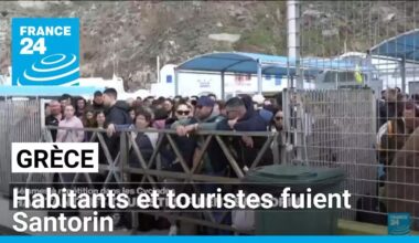 Des milliers d'habitants fuient l'île de Santorin frappée par des séismes à répétition