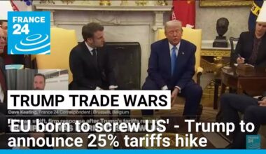 EU was born to 'screw' US, Trump says; EU commission fires back • FRANCE 24 English