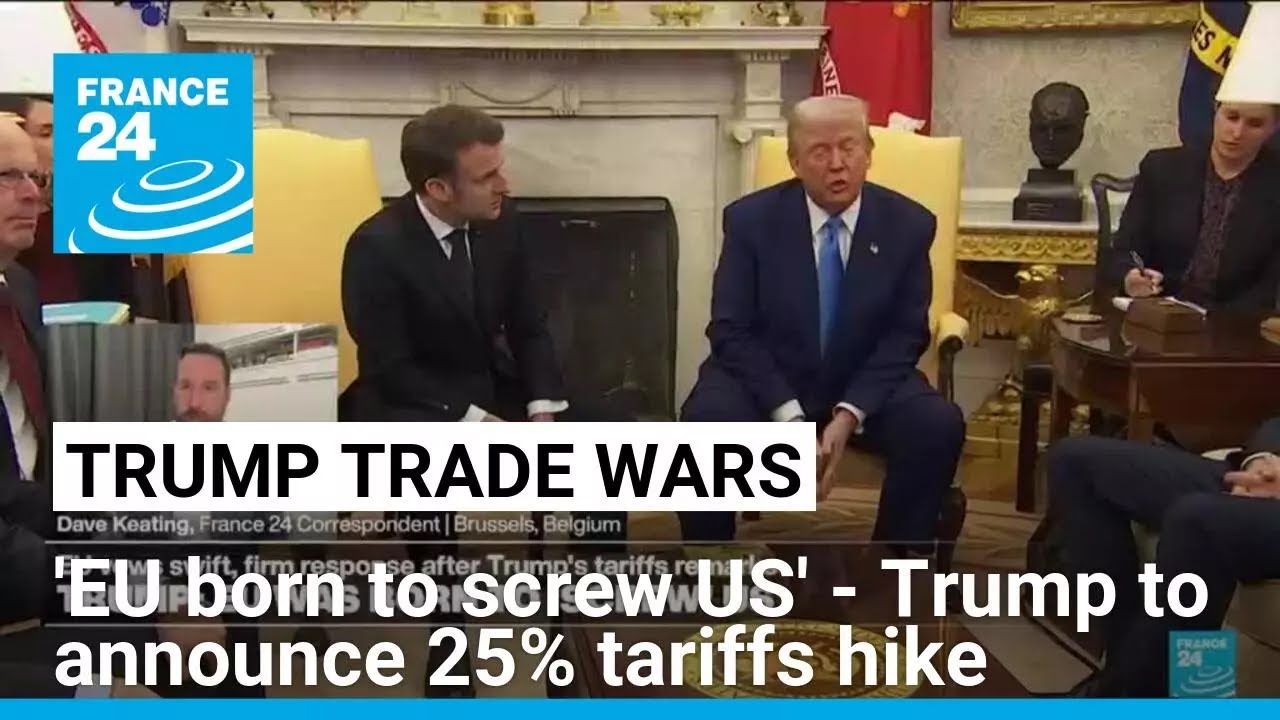 EU was born to 'screw' US, Trump says; EU commission fires back • FRANCE 24 English