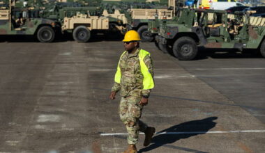 Belgium hosts NATO rotation as US military equipment arrives in Antwerp