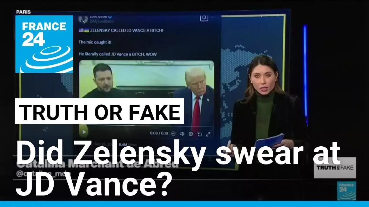 Did Zelensky swear at JD Vance during heated Oval Office meeting? • FRANCE 24 English